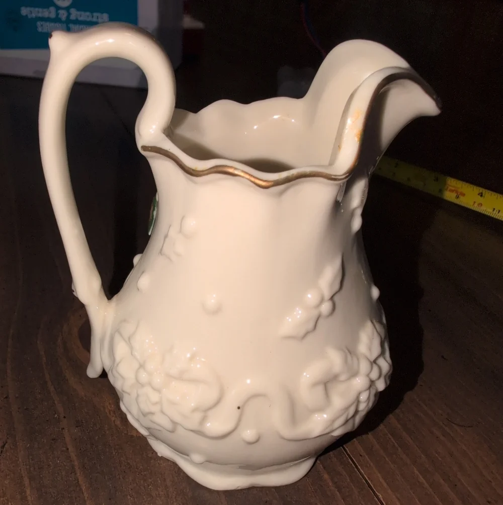 Decorative Porcelain Holiday Pitcher